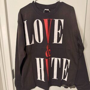 VLone/Saint Michael Love Hate Shirt, Size Medium, NWT